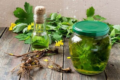 celandine decoction for the treatment of psoriasis